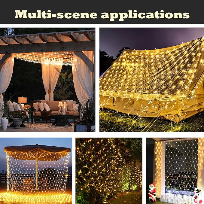 Eueasy LED Lights Outdoor net Lights String
