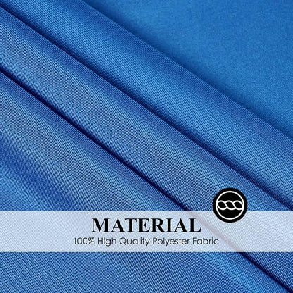 6 Pack Royal Blue Round Tablecloths 108 Inch for Dining Tables | Washable Decorative Linen Polyester Table Cover for Banquets Buffets Parties and Weddings