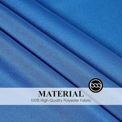 2 Pack Royal Blue Round Tablecloths 120 Inch for Dining Tables | Washable Decorative Linen Polyester Table Cover for Banquets Buffets Parties and Weddings