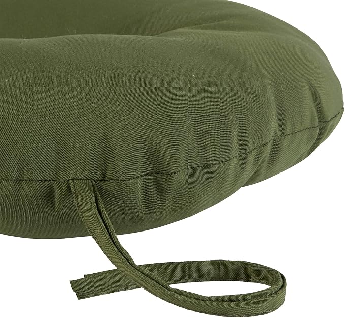 Greendale Home Fashions Juniper Outdoor 15-inch Bistro Seat Cushion, Set of 4