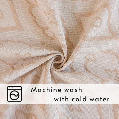 AIRCOWRIE Cotton Linen Tablecloth for Rectangle Tables, Heavy Duty Wrinkle Free Water Resistant Washable Cloth Dining Table Cover for Kitchen and Outdoor Use(Magnolia, 54”×78”, Rectangle)