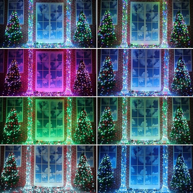 164 FT 500 LED Christmas String Lights, Waterproof RGB String Lights with Remote Control& Timer Function, 24 Colors Changing Fairy Lights for Indoor Outdoor Room Wall Christmas Tree Party Decoration