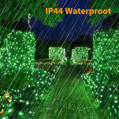Brizled Outdoor Christmas Lights Green, 78.74ft 240 LED Mini Light String | Connectable; 8 Modes; Waterproof; Memory; Timer; Plugin Twinkle Mini Tree Fairy Light for Outside Xmas Patrick's Day Party