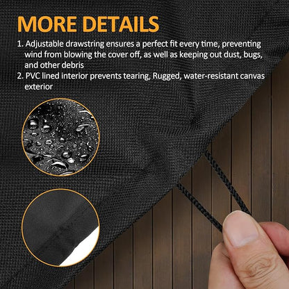 Grill Cover for Ninja Woodfire Outdoor Grill/Pizza Oven with Stand, Fits Ninja Smoker Grill OG701 OG751 Nin-ja Woodfire Pro XL Outdoor Grill OG951, for NinjaOven OO101, 34" W x 26" D x 45" H