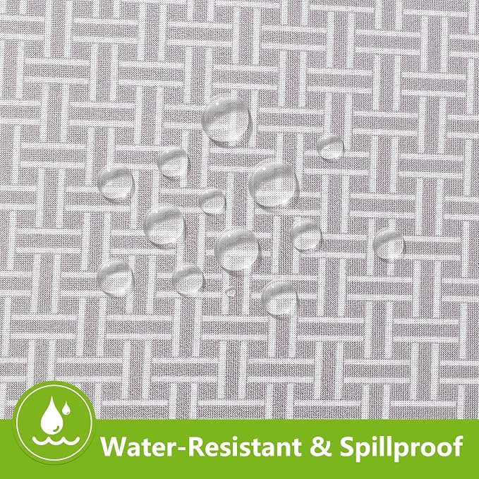 Smiry Spandex Fitted Tablecloth for 5 Foot Rectangle Tables, Washable Picnic Table Cover with Elastic, Stretch Reusable Table Cloth for Outdoor, Camping, Dining & Kitchen (Woven, 30"x60")