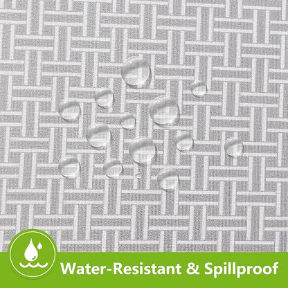 Smiry Spandex Fitted Tablecloth for 8 Foot Rectangle Tables, Washable Picnic Table Cover with Elastic, Stretch Reusable Table Cloth for Outdoor, Camping, Dining & Kitchen (Woven, 30"x96")
