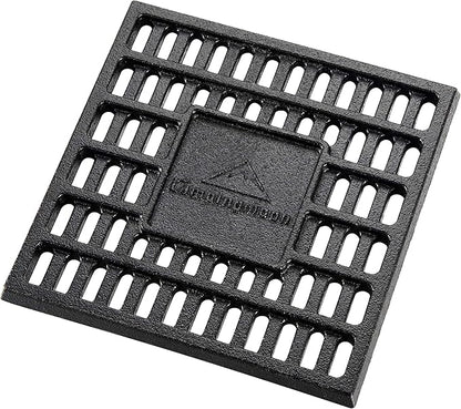 camping moon Fire Pits Bonfire Cast Iron Coal Bed Fireplace Grate (17.5x17.5cm T-175-JP)