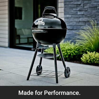 Broil King 400010 Kettle 18.5-IN Charcoal Grill in Black