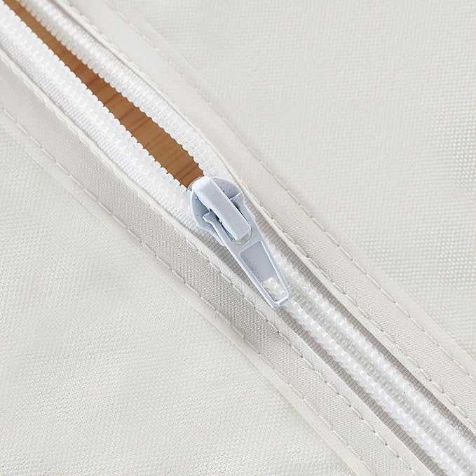 LUSHVIDA Rectangle Outdoor Tablecloth with Umbrella Hole and Zipper, 60x102 Inch Beige, Washable Waterproof Table Cloth Spill Proof Wrinkle Free Table Cover for Patio Spring Summer Picnic BBQS