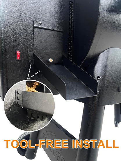 Pellet Smoker Magnetic Helper Chute: Effortless Pellet Collection, Accessories for Traeger and Pit Boss Grill, Magnetic Pellet Slide for Emptying Pellet Grill Hoppers