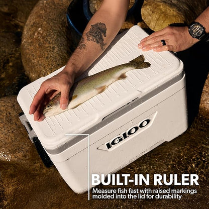 Igloo Marine Cooler | Insulated Hard Shell Ice Chest |Great for Fishing, Camping, Boating, & More