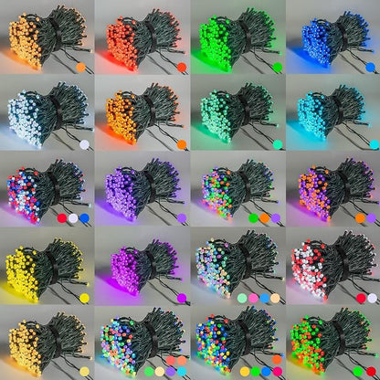 Dazzle Bright Smart Christmas String Lights, 164FT 500 LED RGB Color Changing String Lights with Remote & App Controlled, Halloween Decorations for Indoor Outdoor Holiday Xmas Tree Party Decor