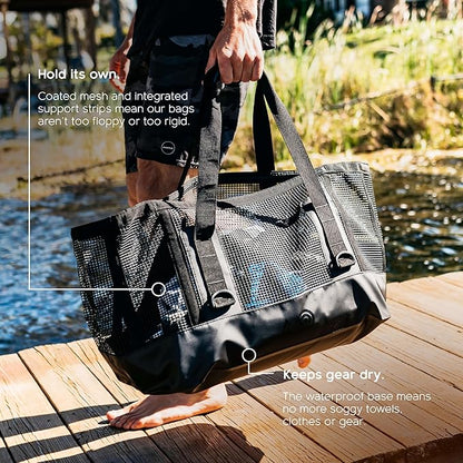 MISSION Boat Gear CASSI Heavy-Duty Outdoor Tote and Waterproof Marine-Grade Mesh Boat Bags