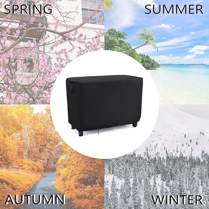 55 Inch Outdoor Furniture Cover for Keter Unity XL Portable Table, Waterproof Patio Rectangle Table Covers, Outdoor Pizza Oven Grill Cover
