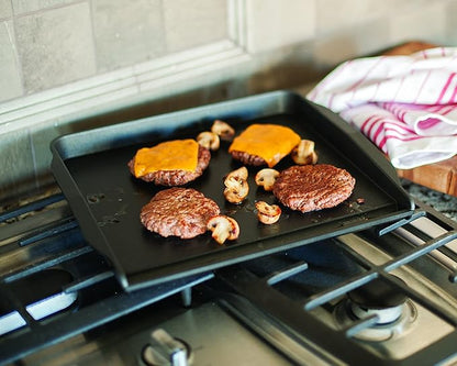 Nordic Ware Stovetop Backsplash Griddle, Black, Nonstick
