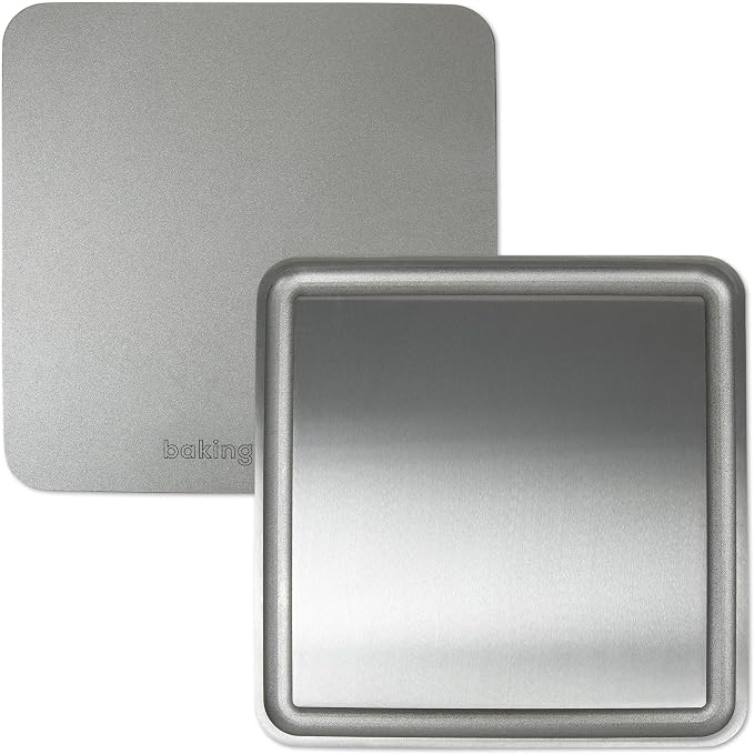 Baking Steel Mini Griddle (11.5"x11.5"x3/8") - Flat Top Griddle for Stovetope, Grill, and Oven Use - Pre-Seasoned, Naturally Non-Stick Surface & Crack-Proof