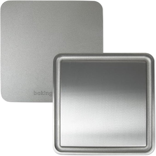 Baking Steel Mini Griddle (11.5"x11.5"x3/8") - Flat Top Griddle for Stovetope, Grill, and Oven Use - Pre-Seasoned, Naturally Non-Stick Surface & Crack-Proof