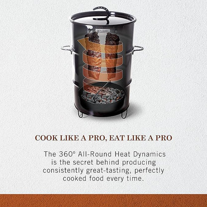 Pit Barrel Cooker 14 in. Pit Barrel Junior Charcoal Smoker Package Black PKG1001J