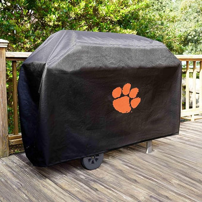 FANMATS 41199 Clemson Rectangular Grill Cover - Fits 3 and 4 Burner Grills - 68in x 21in x 35in