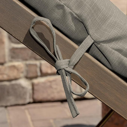 Arden Outdoor Tufted Chaise Cushion, earthFIBER, 22x76, Taupe | Plush Comfort, Modern Tuft, Lounge Cushion, Rain-Proof, Fade Resistant, Cushion for Chaise Lounger, Mold and Mildew Resistant