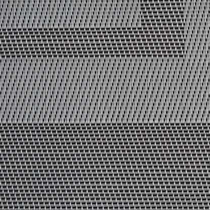 DII PVC Tabletop Collection Woven Indoor/Outdoor, Placemat Set, 13x17.25, Gray, 6 Piece