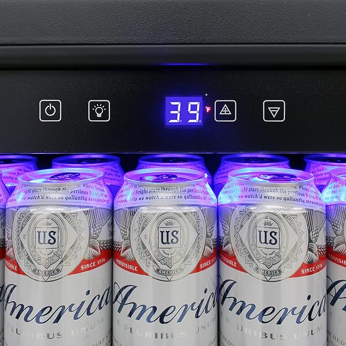 BRAMA Outdoor Refrigerator Built-In or Freestanding with Automatic Defrost, LED Display and Control Panel