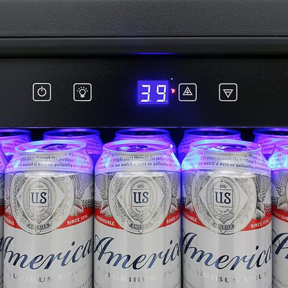 BRAMA Outdoor Refrigerator Built-In or Freestanding with Automatic Defrost, LED Display and Control Panel