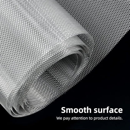AggAuto Universal 170"x40" Car Grill Mesh 3x6mm Rhombic Hole Silver | Aluminum Alloy Automotive Grille Insert Bumper, One of the Most Multifunctional Shape Grids