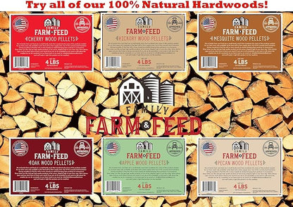 | Hardwood Natural BBQ Grill Smoke Bake | Cherry | Pellets | 4 Pound Pel Bag