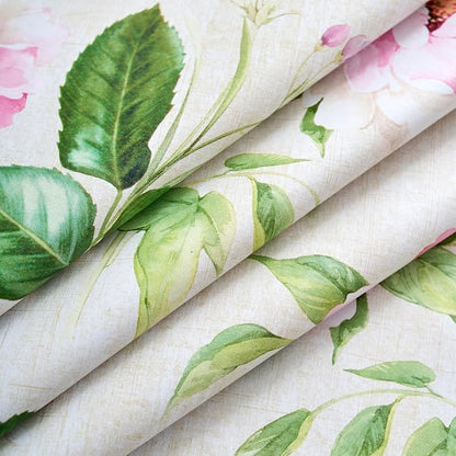 LIBERECOO Reinforced Vinyl Tablecloth with Flannel Backing Waterproof Oil-Proof Floral Plastic Table Cloth Stain-Resistant Wipeable Table Cover Not Stiff