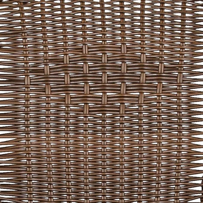 Flash Furniture Lila Modern Rattan Indoor/Outdoor Stackable Dining Chairs, Stacking Rattan Bistro Chairs for Patio or Restaurant, Set of 2, Brown