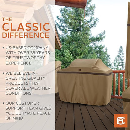 Classic Accessories Hickory Water-Resistant 64 Inch BBQ Grill Cover