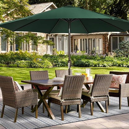 Blissun 9ft Patio Umbrella Replacement Canopy, Market Umbrella Top, Outdoor Table Umbrella Canopy for 8 Ribs, Canopy Only