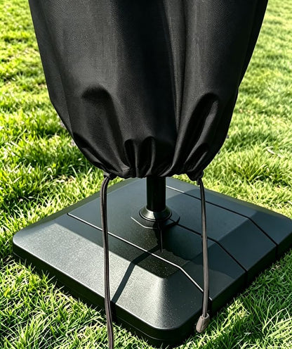 Patio Umbrella Cover for 9ft to 11ft Offset Umbrella, Water Resistant, Curved Cantilever and Straight Pole Parasol Outdoor Umbrellas Cover with Zipper and Rod