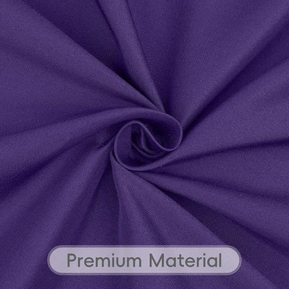 8 Pack Purple Round Tablecloth 120 Inch | For 4Ft-7Ft Round Table, Wrinkle Resistant Table Cloth, Washable Polyester Fabric, For Wedding Party Banquet Buffet Camping