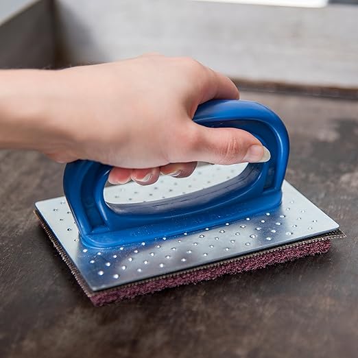 SPARTA 4071200 Plastic Grill Pad Holder, 5.5 X 4 Inches, Blue
