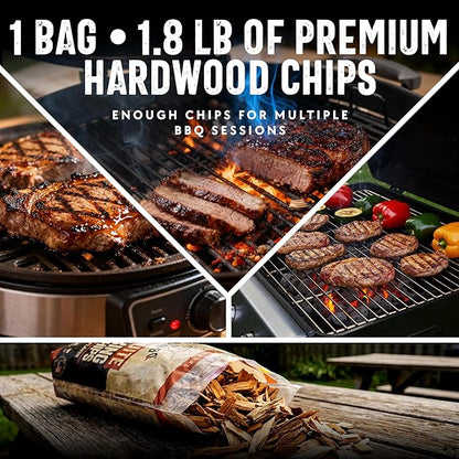 Mr. Bar-B-Q Mesquite Wood Smoker Chips, 100% All Natural Mesquite Wood Smoking Chips for Smokers, Works on Any Heat Source, Traditional Spicy Flavor for Backyard BBQ, Grilling & Camping (1.8 Lb Bag)