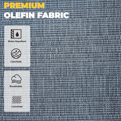 Deep Seat Patio Cushions Set 19 x 19 Inch,Olefin Fabric Outdoor Seat Cushion,Patio Furniture Cushions with Removable Cover,Rain-Proof and Fade Resistant Deep Seat Bottom & Back Cushion,1set