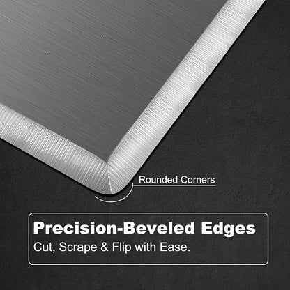 Thicker Metal Griddle Spatula Smash Burger Spatula | Stainless Steel Barbecue Grill Tool, Grill Accessories for Blackstone,Full Tang Handle,Beveled Edges,Thicker Steel Blade