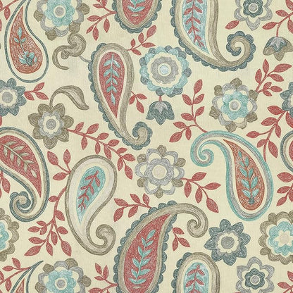 LVTXIII Outdoor/Indoor Lumbar Pillow Case Covers ONLY, 12" x 20" Patio Garden Decorative Lumbar Pillow Covers, Pack of 2 for Outdoor Home Patio Furniture Use, Paisley Vintage
