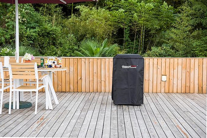 Royal Gourmet CR2301 23 Inch Electric Smoker Cover, Durable Oxford Polyester Vertical Electric Smoker BBQ Grill Cover, 22.44" L x 18.50" W x 33.86" H, Black
