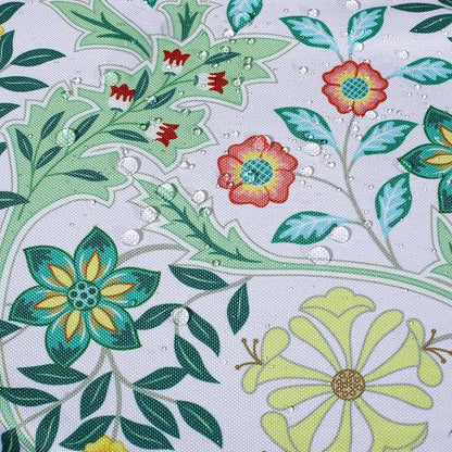 SUQ I OME Outdoor Tablecloth, Yellow Flora, 60'' Round with Zipper | zippered patio tablecloths