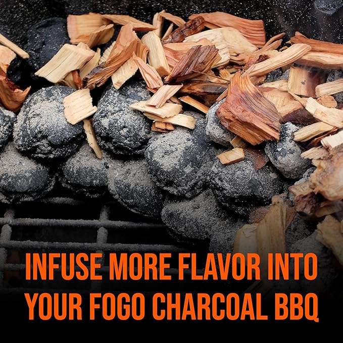 FOGO Mesquite Wood Chips for Grilling and Smoking, Bold Southwest BBQ Flavor for Charcoal and Gas Grills, Made in USA, 1.4 lb Bag, 6-Pack