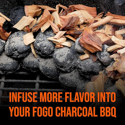 FOGO Mesquite Wood Chips for Grilling and Smoking, Bold Southwest BBQ Flavor for Charcoal and Gas Grills, Made in USA, 1.4 lb Bag, 6-Pack