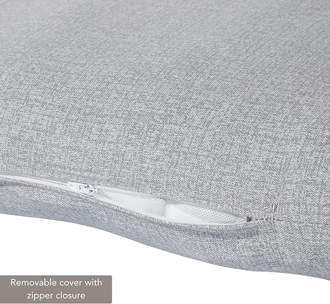 Outdoor Reversible Chaise Lounge Chair Cushion, Cement