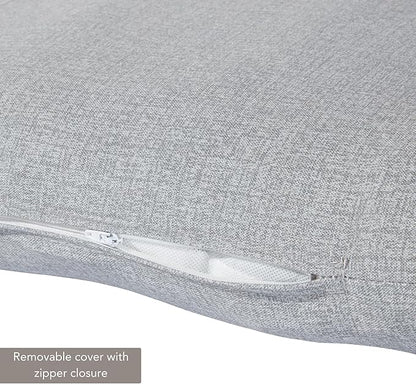 Outdoor Reversible Chaise Lounge Chair Cushion, Cement