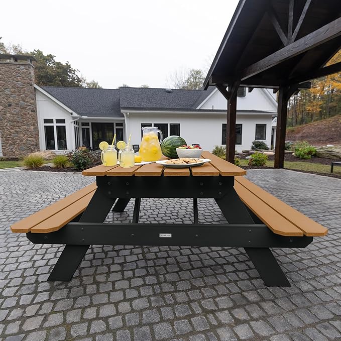 Highwood Hometown Picnic Table, 6 Foot, Saddle