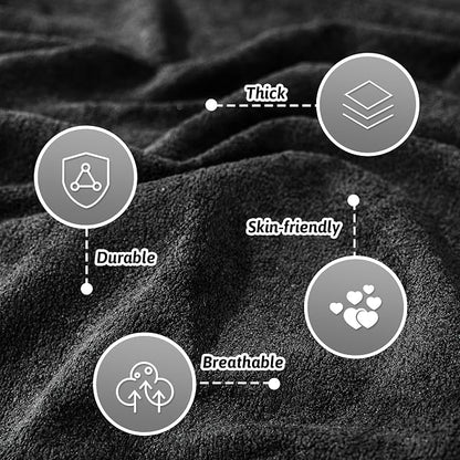 MEETSKY Couch Cover Washable for 2 Cushion Sofa, Cat Scratch Proof Furniture Protector Love Seat L Shape Couch Covers Soft Sectional Sofa Cover for Dogs Pets, 71" x 118", Black