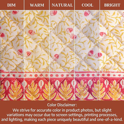 Maison d' Hermine 100% Cotton Oven Mitt & Pot Holder Set (7.5"x13" & 8"x8") | Heat Resistant BBQ Cooking Gloves with Loop Baking Grilling Kitchen Hotel Home Farmhouse Thanksgiving Christmas - Carpo