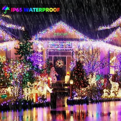 Christmas String Lights 170FT 500 LED, End-to-End Plug 8 Modes | Memory Function with Timer - UL Certified - Outdoor Indoor Fairy Christmas Lights for Tree, Garden, Holiday (Multicolor)